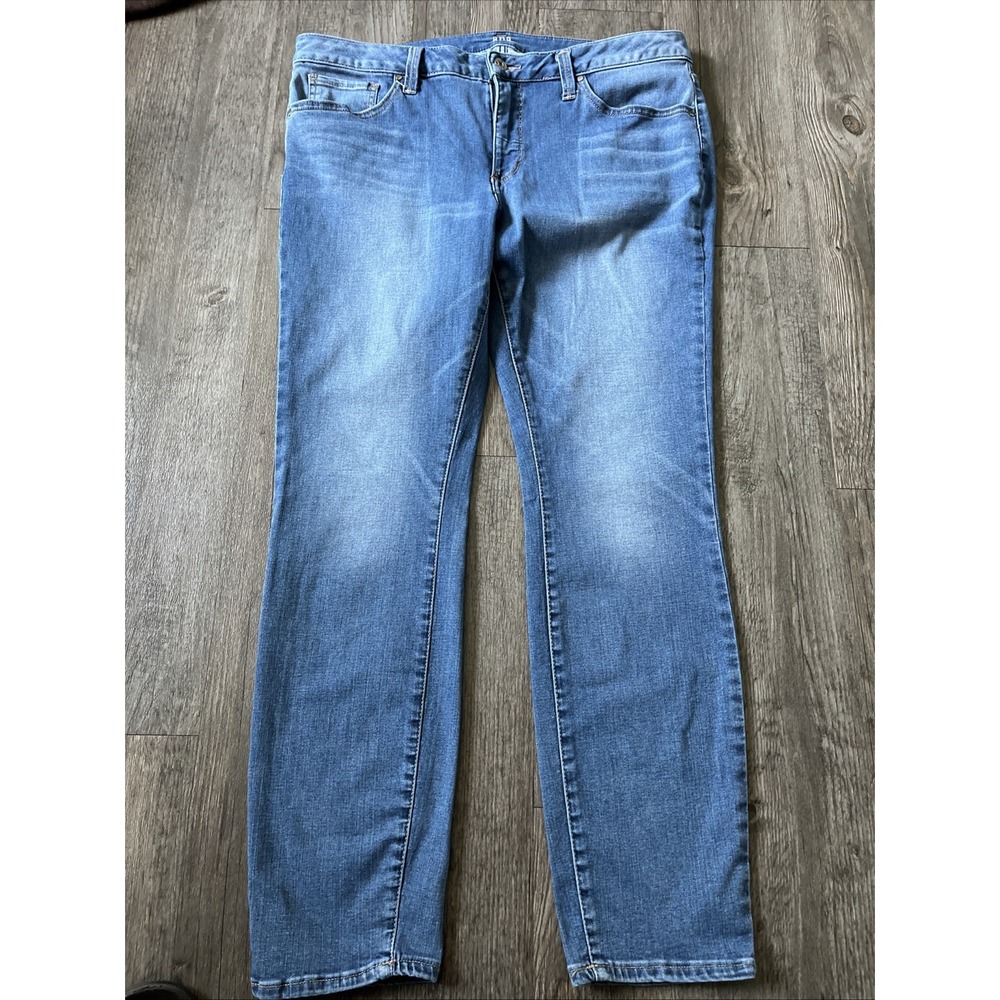 a.n.a. High Rise Skinny Ankle Jeans Blue Stretch Denim Size 16 Petite